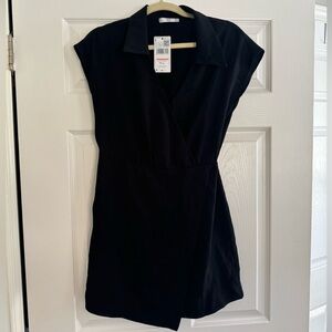 Mango Collared Dress - Black